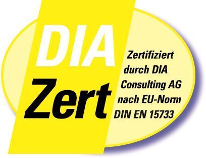 Logo DIAZert Makler Farbig mit Schatten Mehrfamilienhaus Lemgo